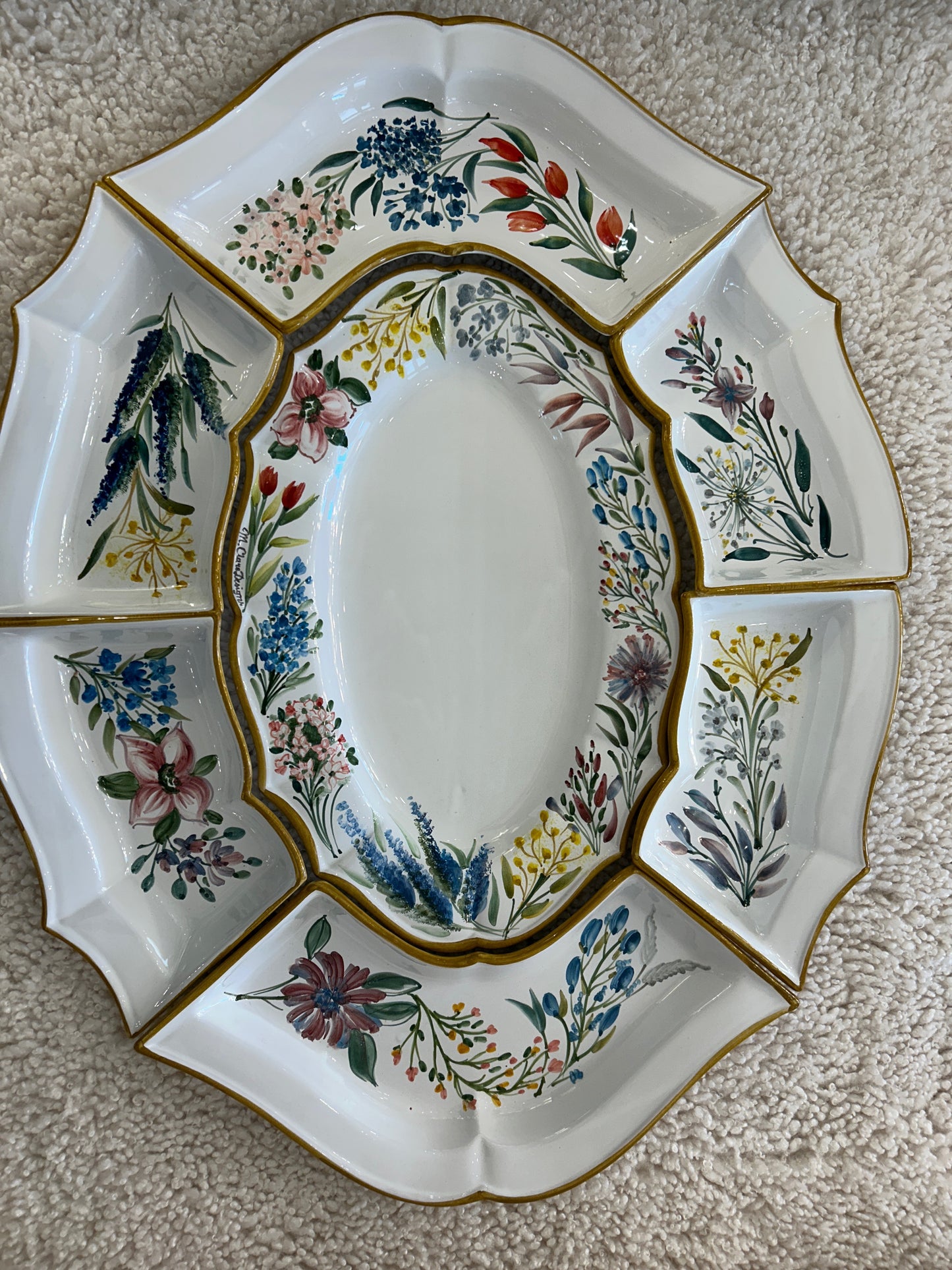 XXL Floral Wreath Antipasto Platter