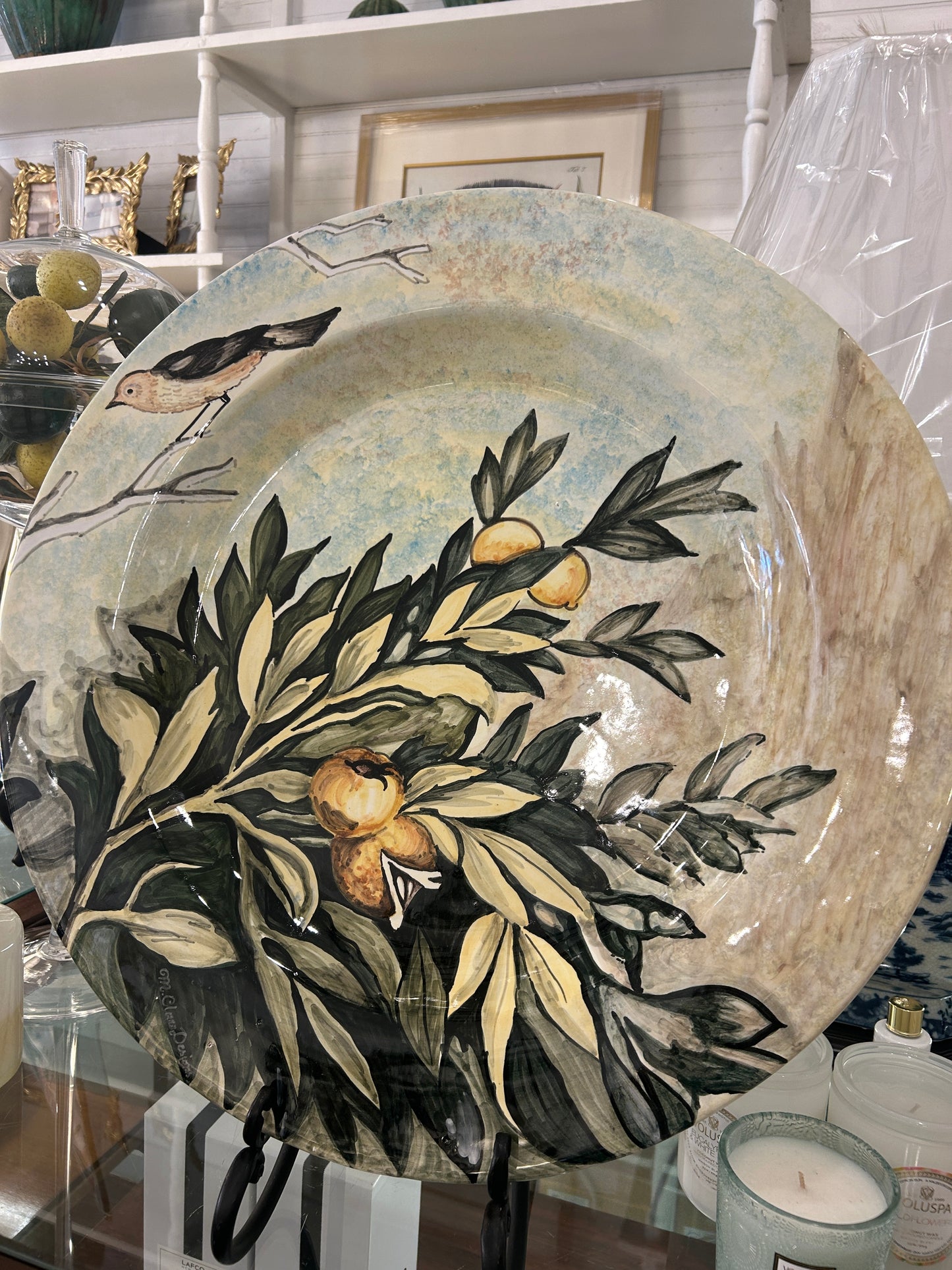 22" Bird Platter